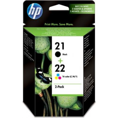 CARTUCCIA HP 21 + HP 22 kit 2 ORIGINALE SD367AE